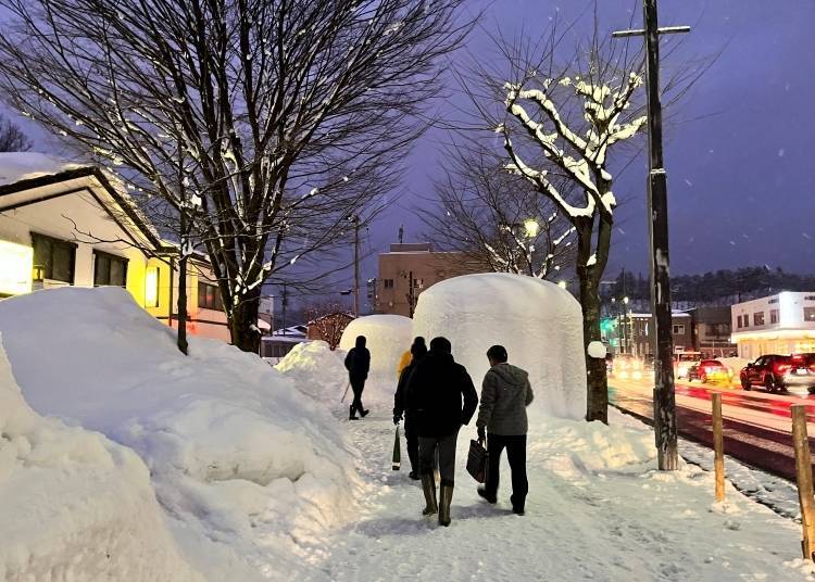 Foreign language support at the Yokote Snow Festival