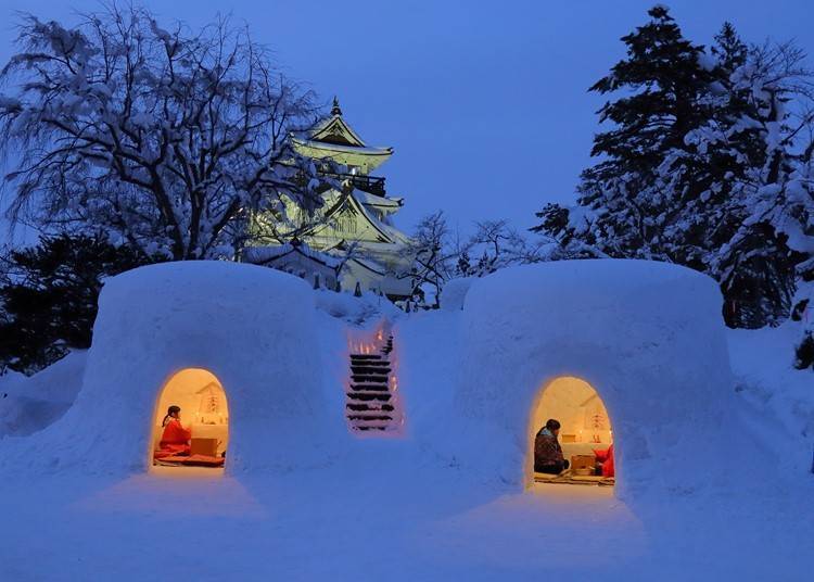 Experience the magic of Japan’s snow huts at the Yokote Kamakura Snow Festival