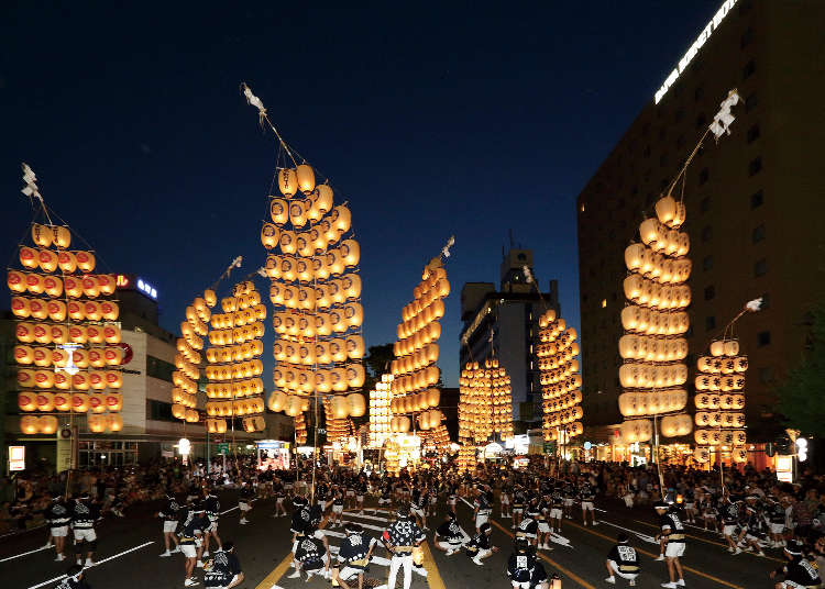 Akita Kanto Festival 2024: Thrilling Acrobats, Illuminated by 10,000 Lanterns - One of Northeastern Japan's Biggest Festivals