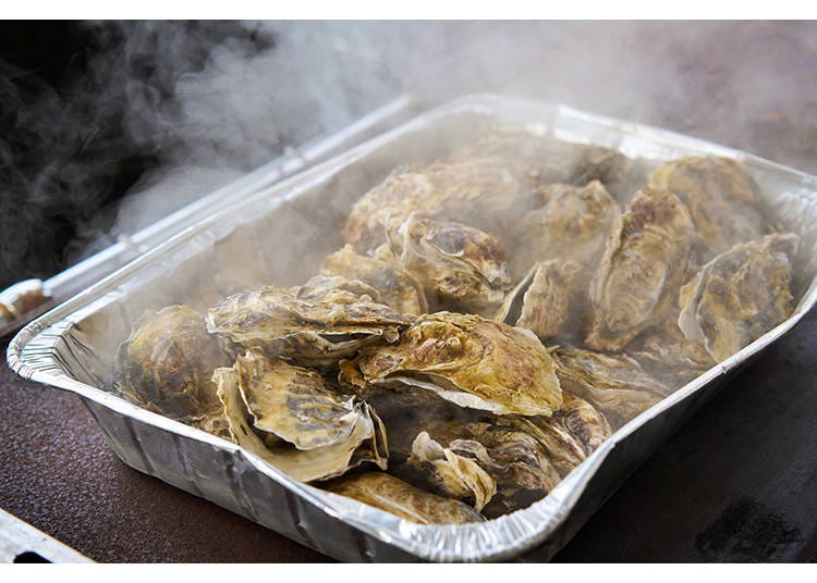 These oysters are locally harvested right here in Oku-Matsushima.