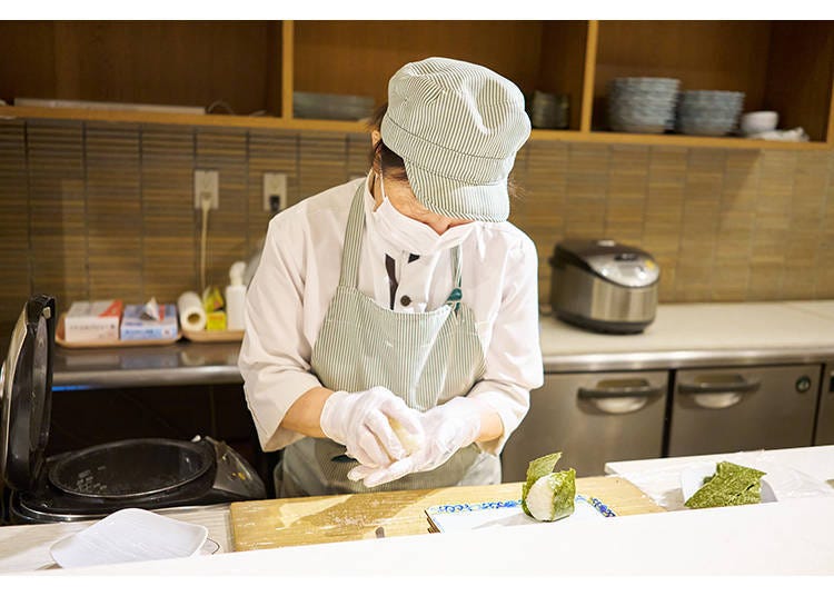 Onigiri made fresh to order