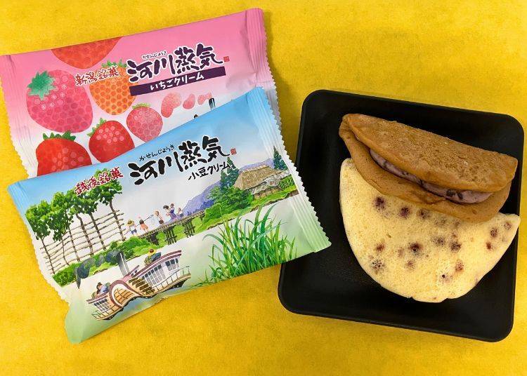⑥菜菓亭的紅豆奶油甜點「河川蒸氣」