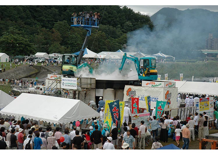 Scenes from the Japan’s Largest Imoni Festival (Photo courtesy of Yamagata)