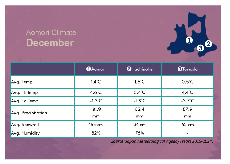 Aomori’s December Weather: The Official Start of Winter