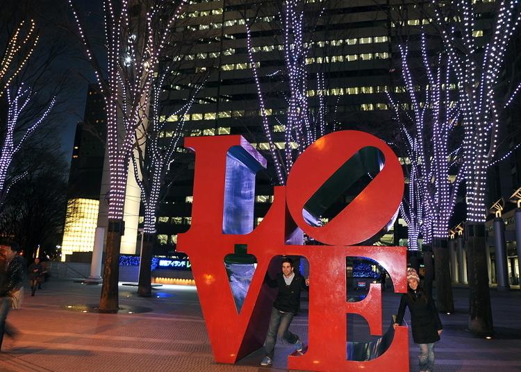 第3名:新宿I-land Tower-LOVE文字藝術品