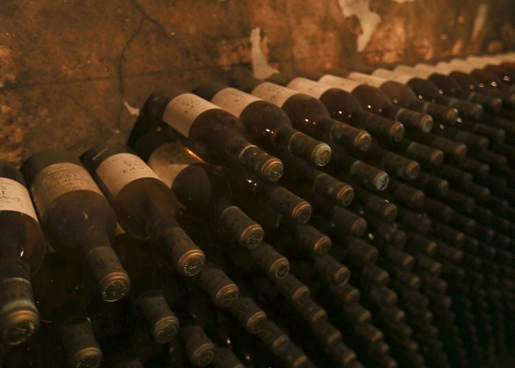 Marufuji’s wine cellar contains over 90,000 bottles
