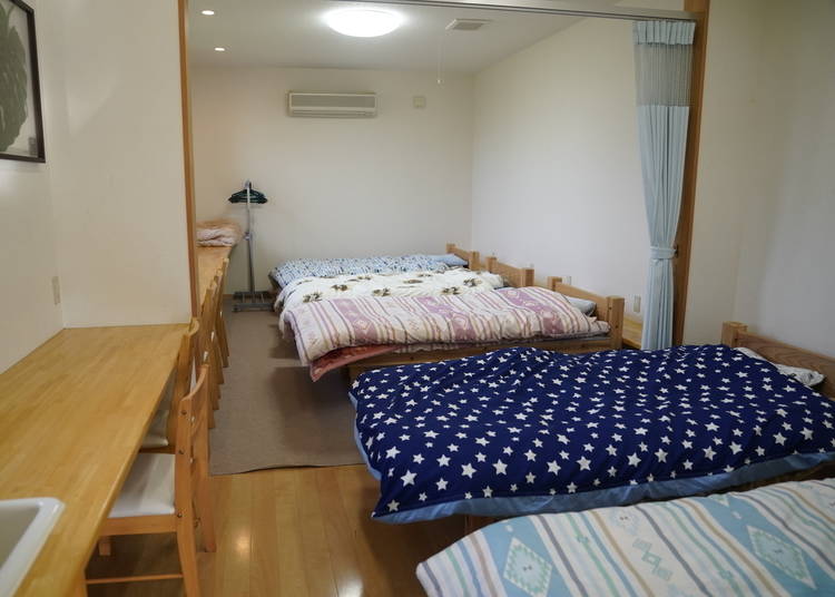 The large bedroom is great for families or groups of friends