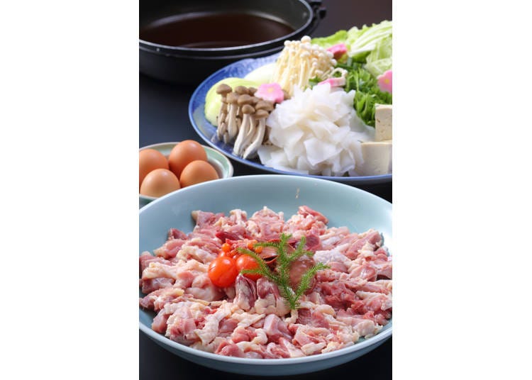 Kajikaso's hearty chicken sukiyaki serves two guests