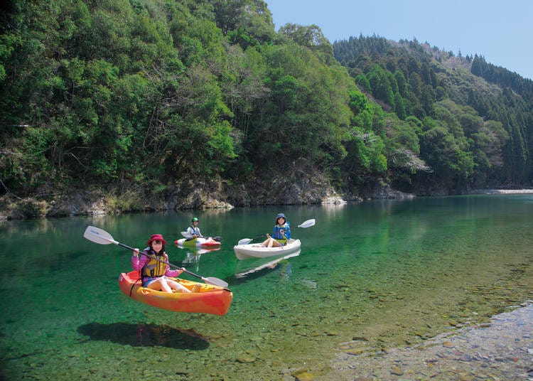 The Kogawa River is exceptionally clear