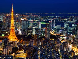 롯폰기 가이엔히가시 도리, 도쿄타워 주변 에리어