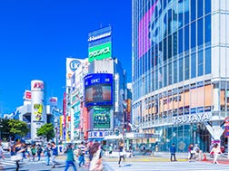 Sekitar Persimpangan “Scramble” Shibuya