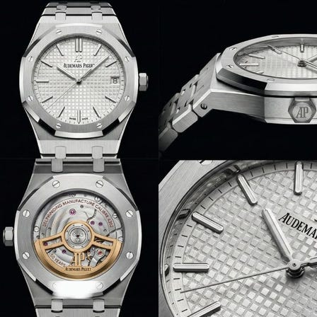 斷貨60天的【50週年紀念款】愛彼 Royal Oak 皇家橡樹 41mm 銀色面盤 型號：15510ST.OO.1320ST.032026-01-27 12:00到貨