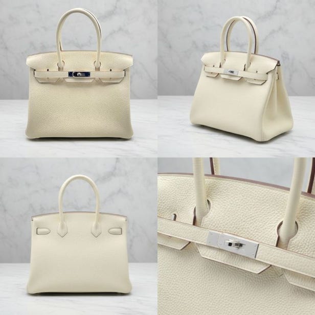 60日ぶりに入荷したエルメス バーキン 30 ナタ トゴ シルバー金具 Z刻印本日12:00に入荷