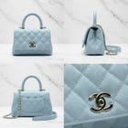 New shipment of CHANEL Coco Handle Mini (19cm) Light Blue Caviar Leather Gold Hardware arriving 7 February 2026, 12:00PM ; previous shipment was 60 days ago.