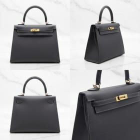 New shipment of Herm&egrave;s Kelly 25 B&eacute;b&eacute; Blanc Epsom leather Champagne Gold Hardware Stamp K arriving today at 12:00PM ; previous shipment was 60 days ago.