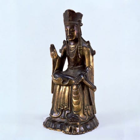 Gilt Bronze Buddhist Statues, Halos and Repoussé Buddhist Images