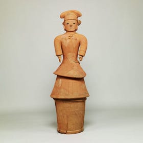 Tomb Sculpture(Haniwa): Dressed-Up Woman, Found in Isesaki City, Gunma, Kofun period, 6th century, Important Cultural Property