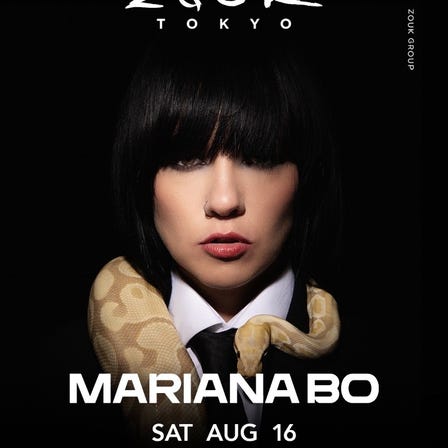 MARIANA BO at Zouk Tokyo