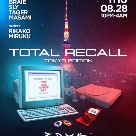 TOTAL RECALL at Zouk Tokyo