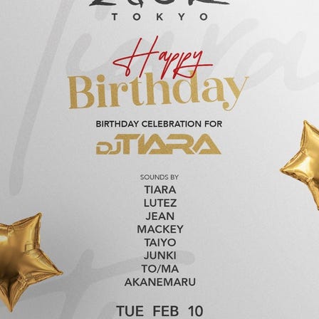 Happy Birthday Celebration TIARA at Zouk Tokyo