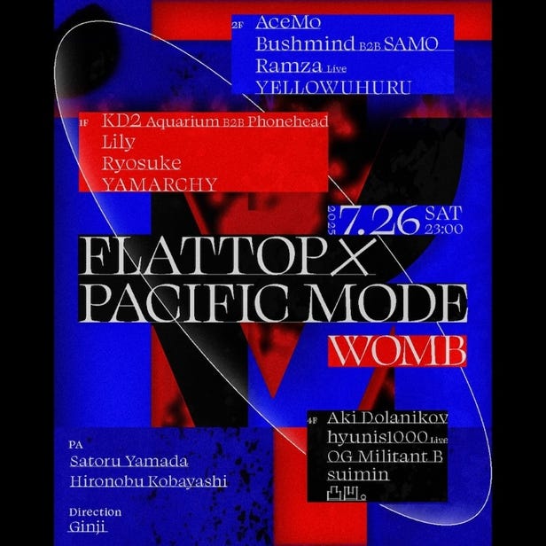 FLATTOP x PACIFIC MODE (MUSIC: HOUSE, TECHNO)