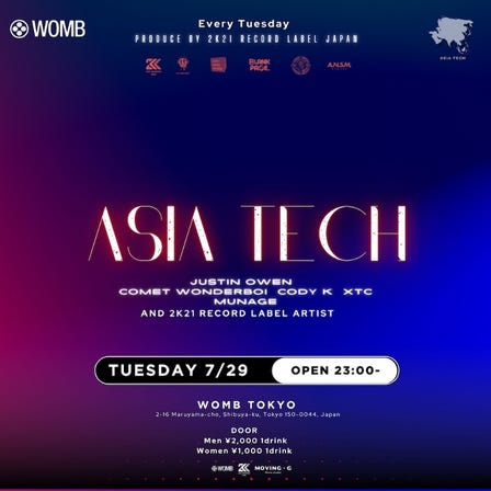 ASIA TECH (MUSIC: TECHNO, TECH HOUSE)