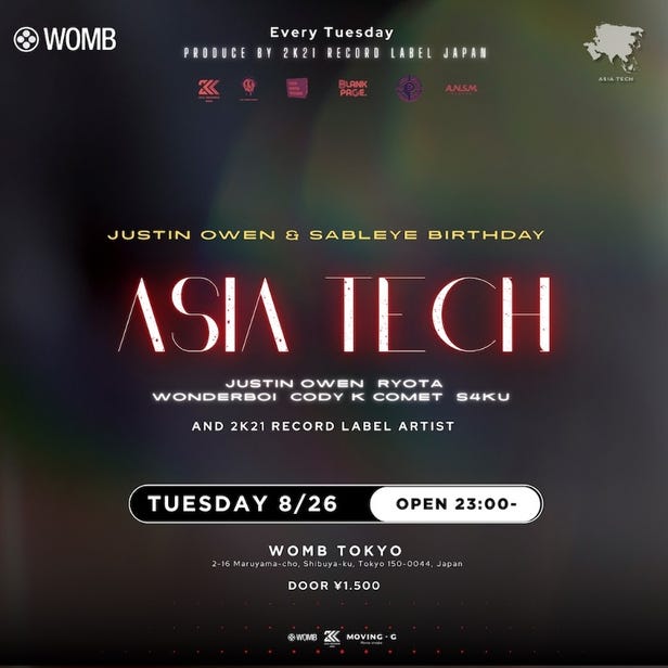ASIA TECH (MUSIC: ELECTRO HOUSE, TECHNO, TECH HOUSE)