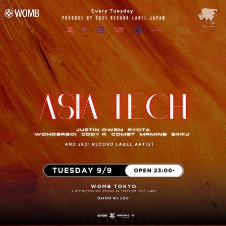 ASIA TECH (MUSIC: ELECTRO HOUSE, TECH HOUSE, TECHNO)
