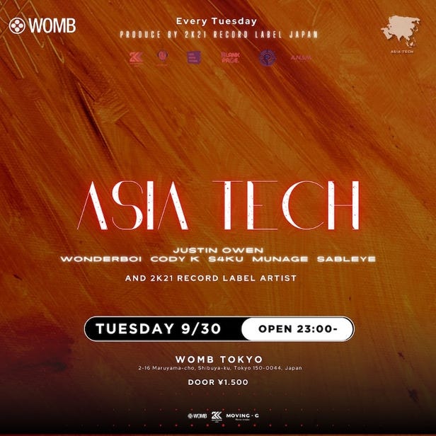 ASIA TECH (MUSIC: ELECTRO HOUSE, TECHNO, TECH HOUSE)
