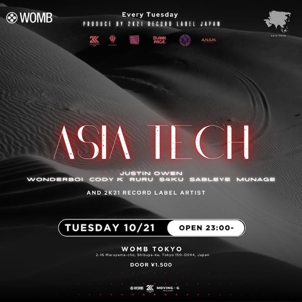 ASIA TECH (MUSIC: ELECTRO HOUSE, TECHNO, TECH HOUSE)