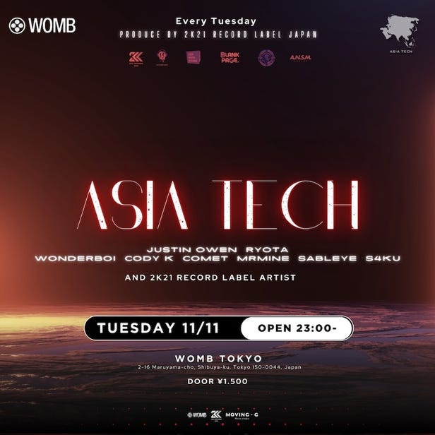 ASIA TECH (MUSIC: ELECTRO HOUSE, TECHNO, TECH HOUSE)