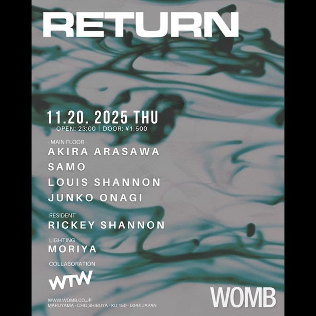 RETURN (MUSIC: TECH HOUSE)