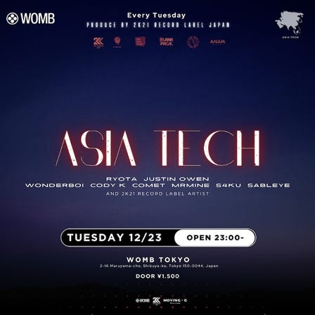 ASIA TECH (MUSIC: ELECTRO HOUSE, TECHNO, TECH HOUSE)