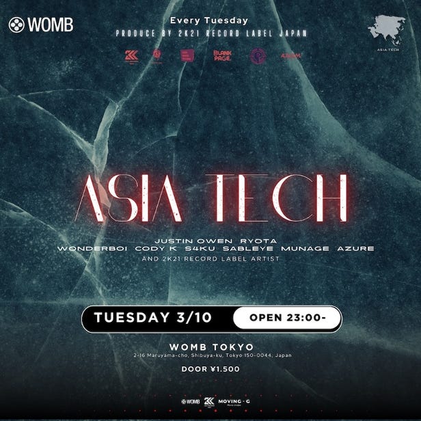 ASIA TECH (MUSIC: ELECTRO HOUSE, TECHNO, TECH HOUSE)