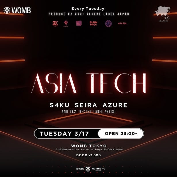 ASIA TECH (MUSIC: ELECTRO HOUSE, TECHNO, TECH HOUSE)