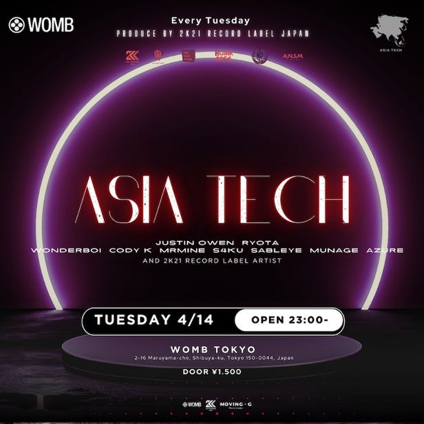 ASIA TECH (MUSIC: ELECTRO HOUSE, TECHNO, TECH HOUSE)
