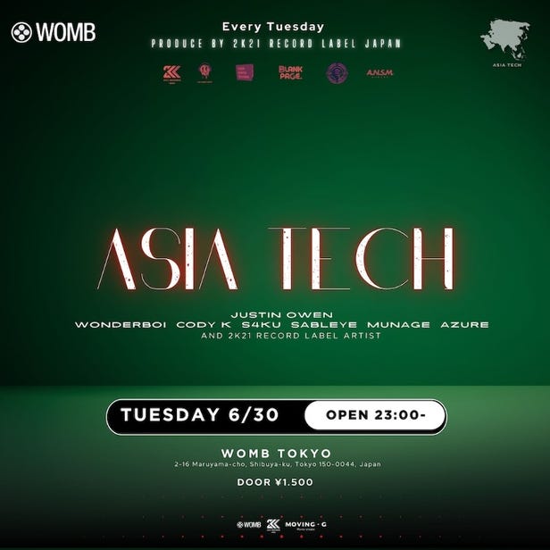 ASIA TECH (MUSIC: ELECTRO HOUSE, TECHNO, TECH HOUSE)