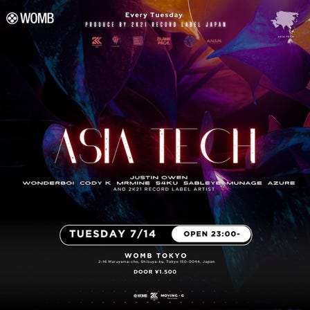 ASIA TECH (MUSIC: ELECTRO HOUSE, TECHNO, TECH HOUSE)