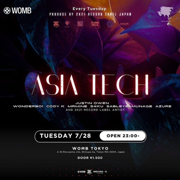 ASIA TECH (MUSIC: ELECTRO HOUSE, TECHNO, TECH HOUSE)