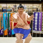 相撲発祥の地で相撲体験