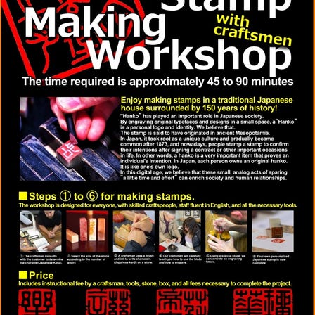 Japanese Stamp Making Workshop