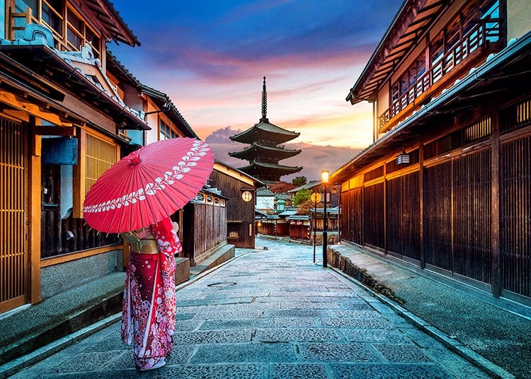 Gion, Kawaramachi, Kiyomizu-dera Temple