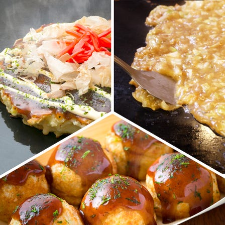 Okonomiyaki & Monjya & Takoyaki