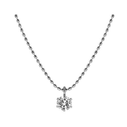 K18WG Diamond Petit Necklace
