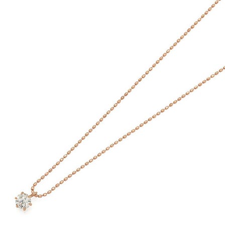 K18PG Diamond Petit Necklace