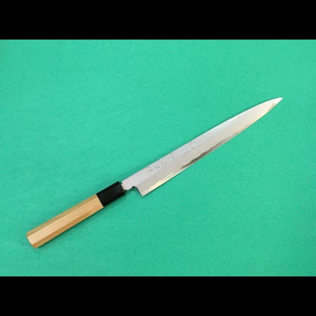 Sashimi knife Damascus Blue No.1 steel 24cm