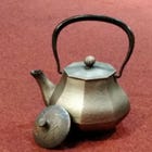 茶壶（黑窑变金彩/清水烧陶器）