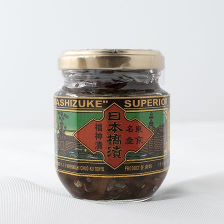 NIHONBASHIDUKE（This Japanese-style veggie pickles called “Fukujinzuke” has been keeping its traditional taste since its release in 1913.）