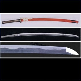 Sword / Soshu "(assumed Tsunahiro)" includes vermillion Mounting (with NBTHK Hozon Paper)
