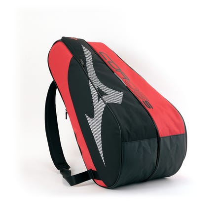 TENNIS RACKET BAG
還有A4大小的口袋和鞋口袋。
球拍袋可裝6件。

#mizuno #tennis #racket_bag